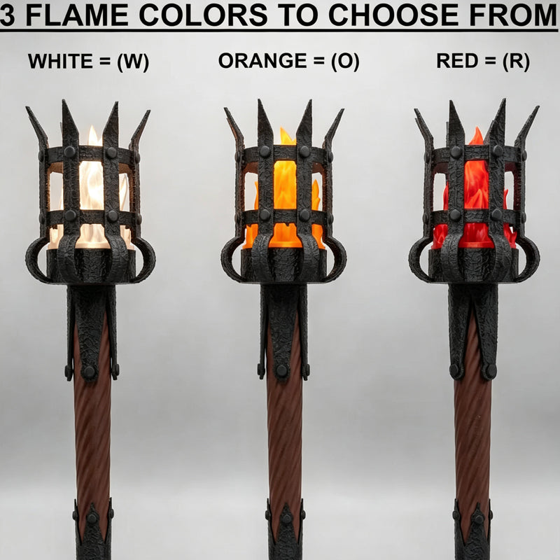 Medieval Torch Wall Sconce Vintage Flame Effect Wall Lamp