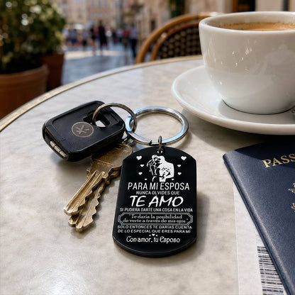 Stainless Steel Couple Keychain