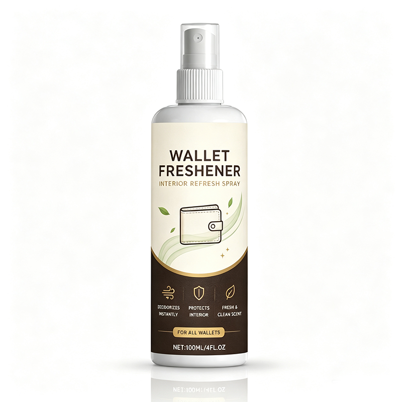 Wallet Interior Odor Eliminating Refresh Spray