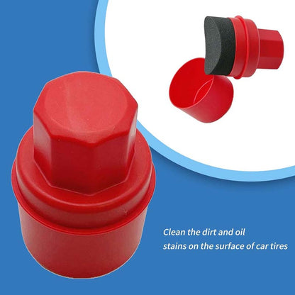 Tire Shine Sponge with Applicator Brush & Cover