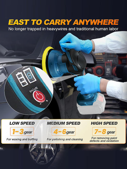 🔥Cordless Car Buffer Polisher Kit with 8-Speed