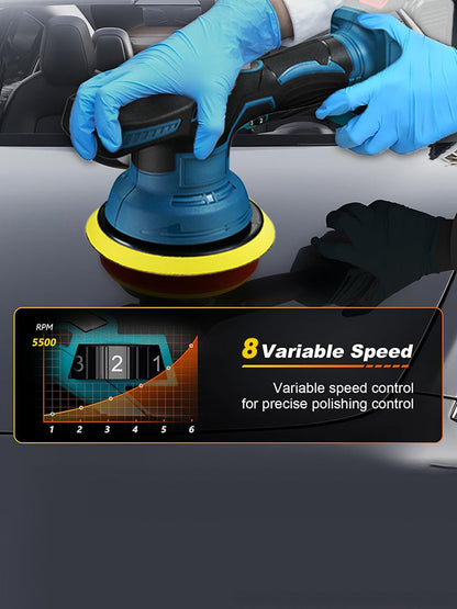 🔥Cordless Car Buffer Polisher Kit with 8-Speed