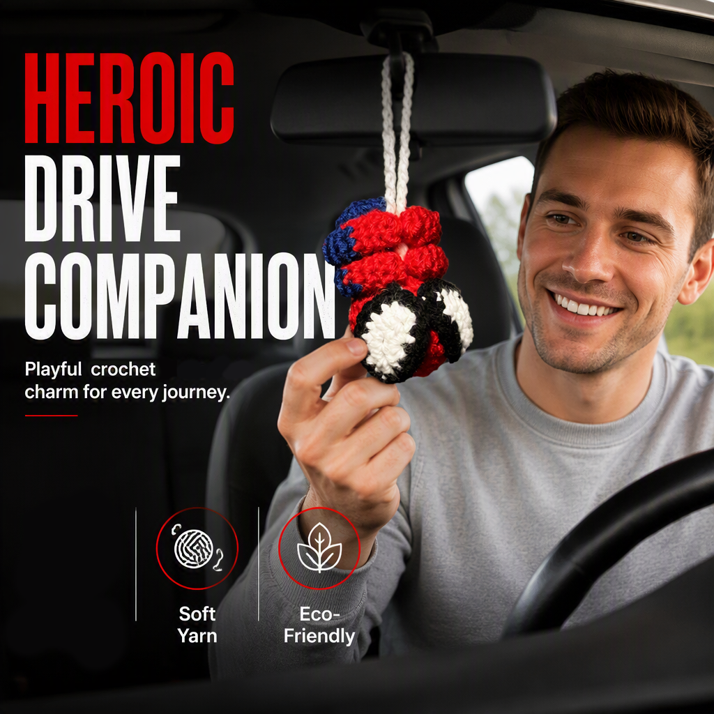 🔥HOT SALE!🕷️Crochet Spider Car Hanger Ornament