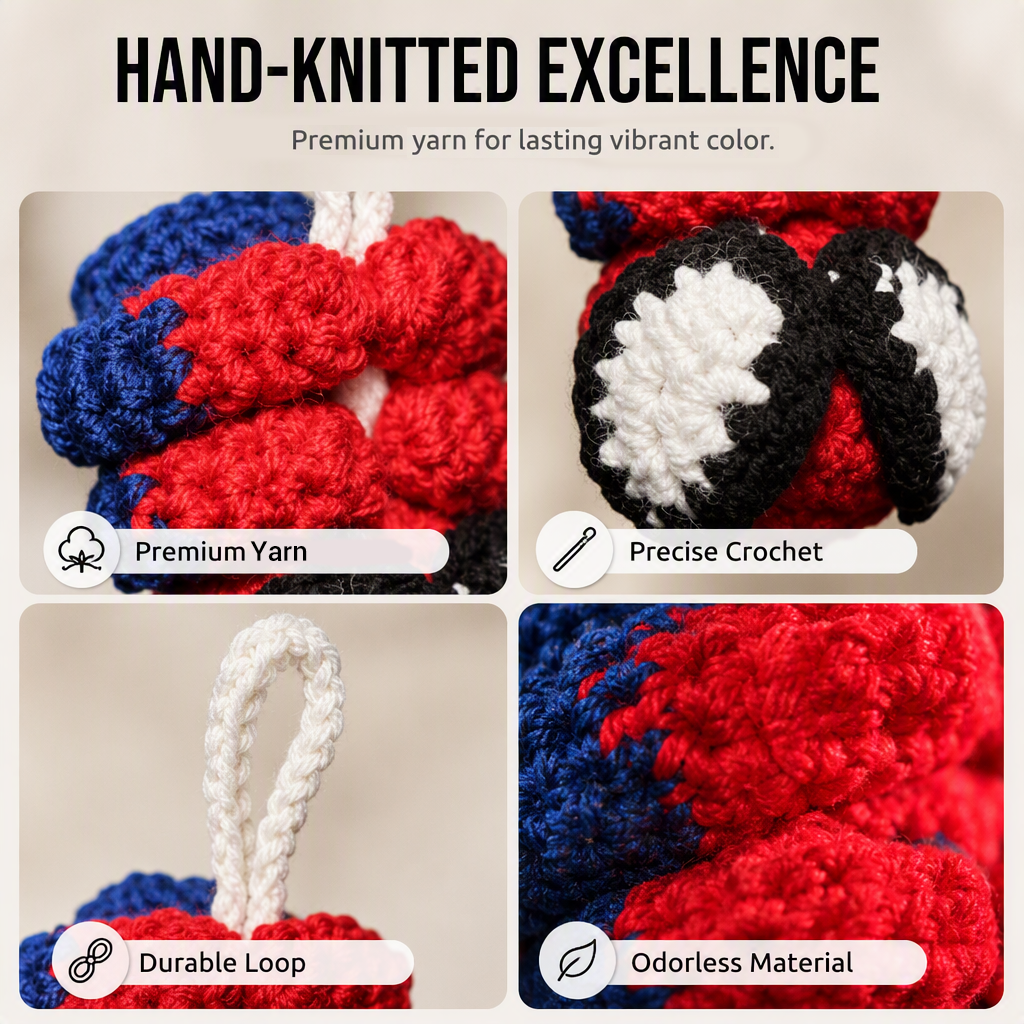 🔥HOT SALE!🕷️Crochet Spider Car Hanger Ornament