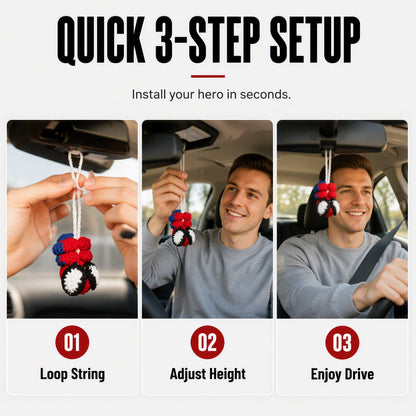 🔥HOT SALE!🕷️Crochet Spider Car Hanger Ornament