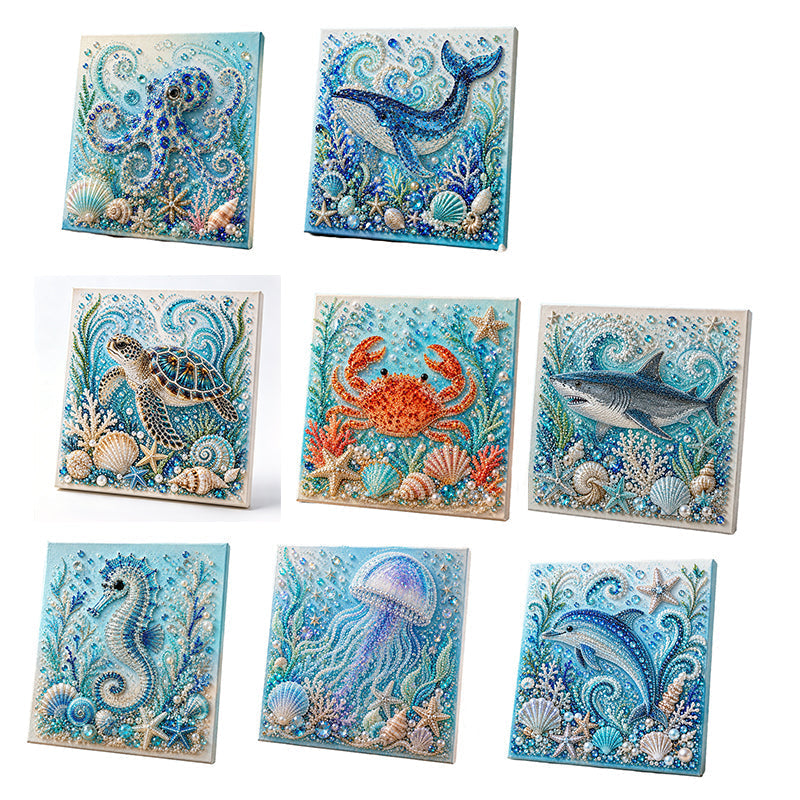 🥳2026 HOT SALE🥳💞50K+ SOLD!⏳✨Creative Ocean Life DIY Faux Pearl Painting Kit