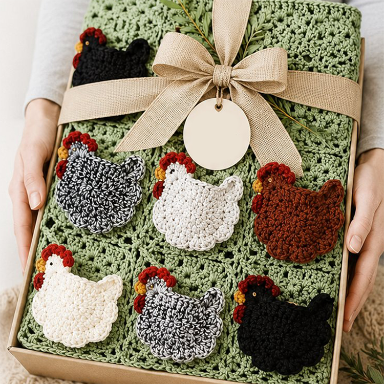 Crochet Chicken Egg Collecting Apron