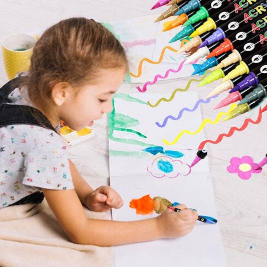 📢📢50% OFF !! ⏰Dual Tip Dual Color Watercolor Marker Kit