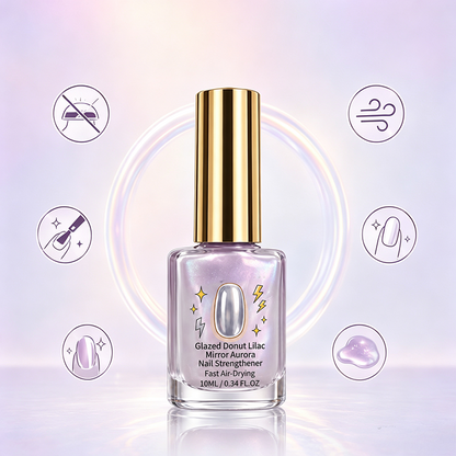 📢📢50% OFF !! ⏰Lilac Glossy Mirror Nail Strengthener