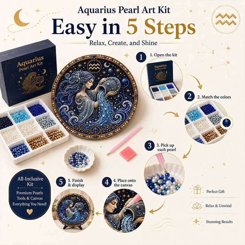 DIY Celestial Zodiac Pearl Painting Kit