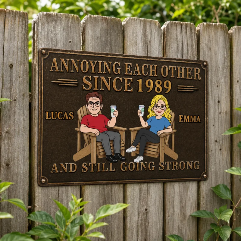 Vintage Style Wooden Hanging Sign