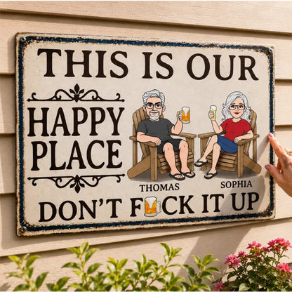 Vintage Style Wooden Hanging Sign