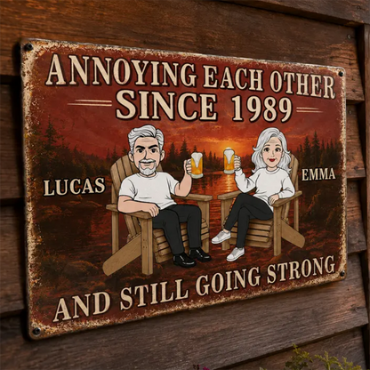 Vintage Style Wooden Hanging Sign