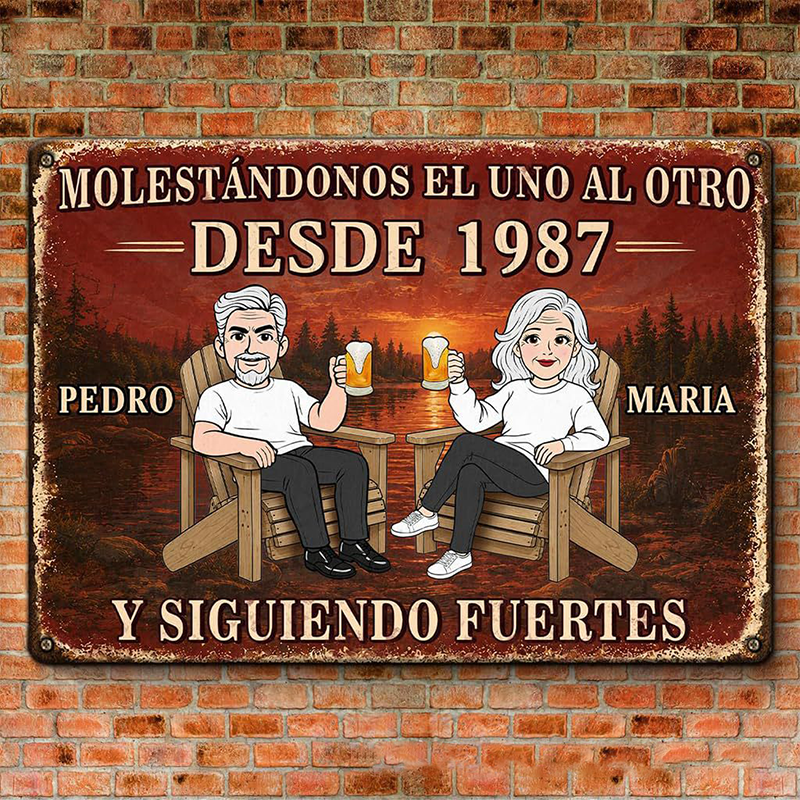 Vintage Style Wooden Hanging Sign