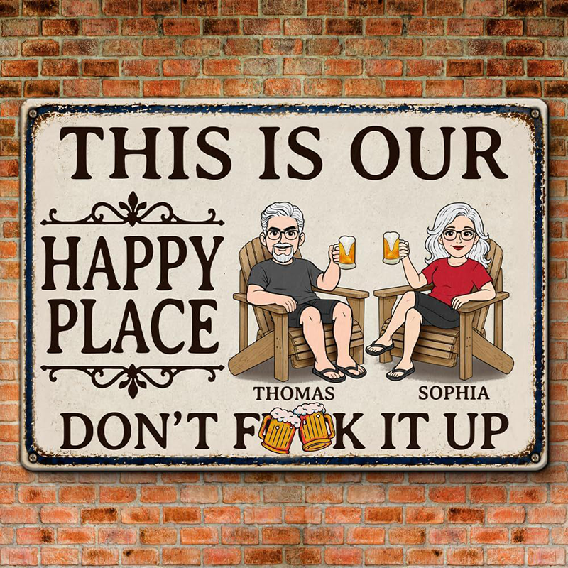 Vintage Style Wooden Hanging Sign