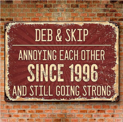 Vintage Style Wooden Hanging Sign