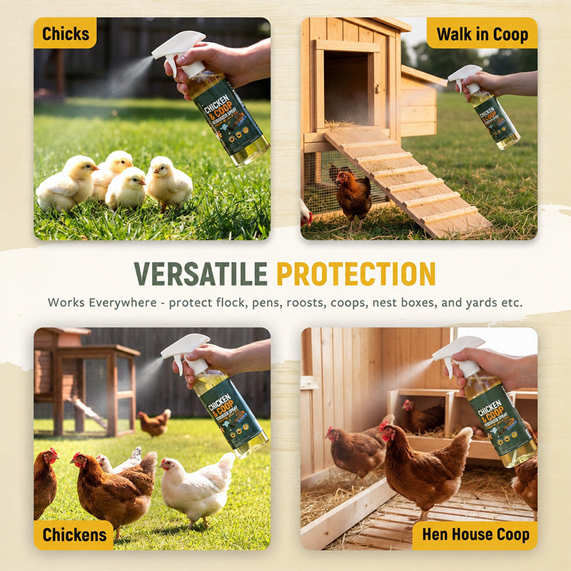 🐔 Botanical Poultry & Coop Care Spray for Routine Maintenance
