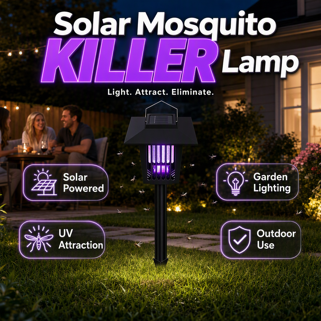 Solar Mosquito Killer Outdoor Ground Stake Lamp