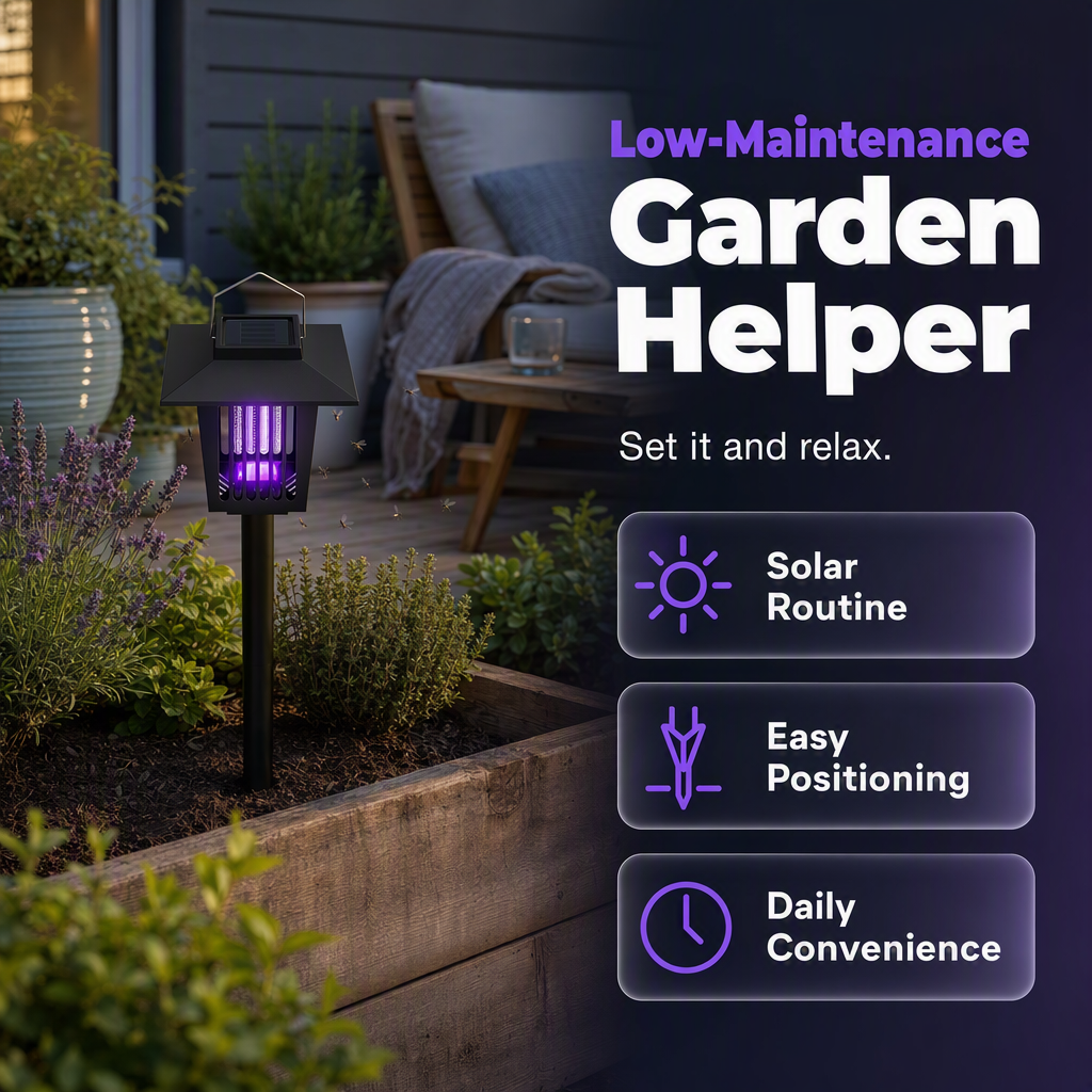 Solar Mosquito Killer Outdoor Ground Stake Lamp
