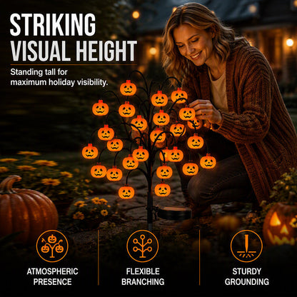 🥳2026 HOT SALE🥳💞50K+ SOLD!🎃🦇 50% OFF!👻Waterproof Halloween Pumpkin Solar Branch Lights