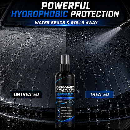 🚗✨ Nano Ceramic Coating Spray – Hydrophobic Car Paint Protection & Mirror Shine