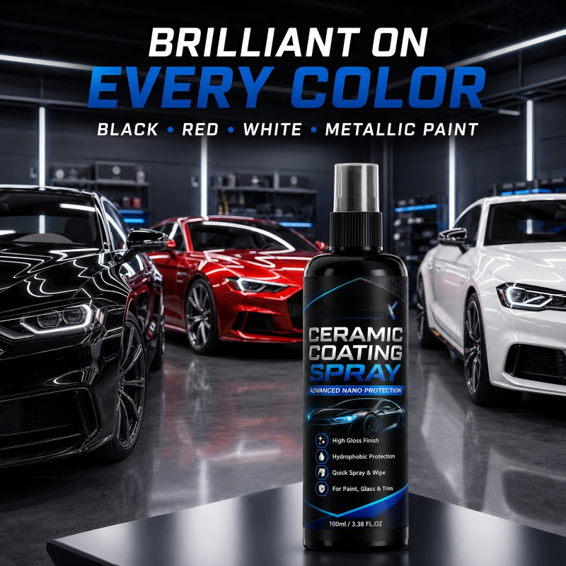 🚗✨ Nano Ceramic Coating Spray – Hydrophobic Car Paint Protection & Mirror Shine
