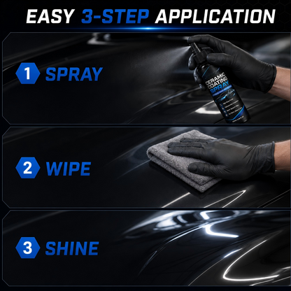 🚗✨ Nano Ceramic Coating Spray – Hydrophobic Car Paint Protection & Mirror Shine