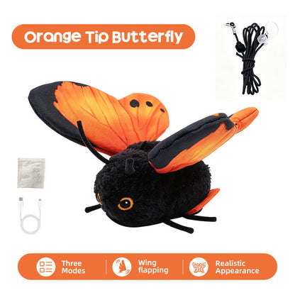 📢📢50% OFF !! ⏰Smart Sensing Flapping Butterfly Toy Interactive Cat