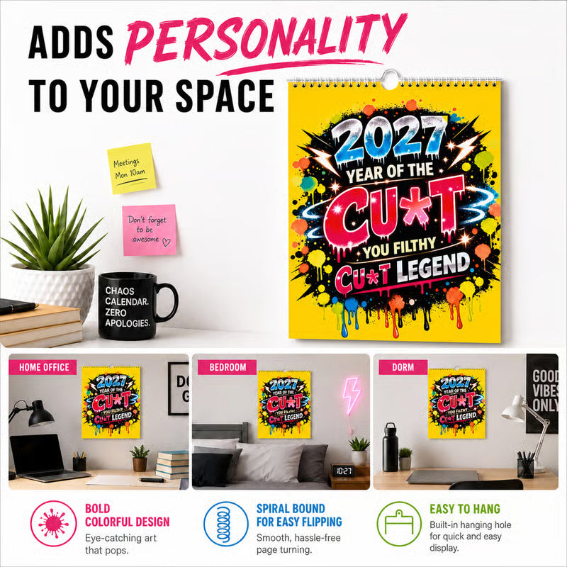 Funny Graffiti Wall Calendar
