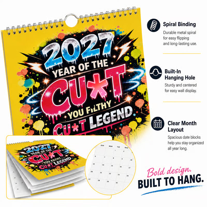 Funny Graffiti Wall Calendar