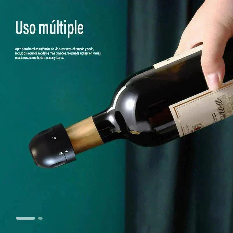 🍾50% OFF NOW! Twist‑Lock Wine and Champagne Bottle Stoppers, Reusable Silicone Sealed Sparkling Wine Bottle Preserver, Leak‑Proof Twist Lock Bottle Cap for Champagne, Prosecco & Sparkling Wines