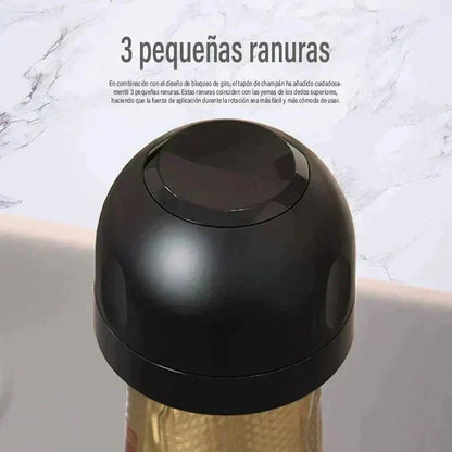 🍾50% OFF NOW! Twist‑Lock Wine and Champagne Bottle Stoppers, Reusable Silicone Sealed Sparkling Wine Bottle Preserver, Leak‑Proof Twist Lock Bottle Cap for Champagne, Prosecco & Sparkling Wines