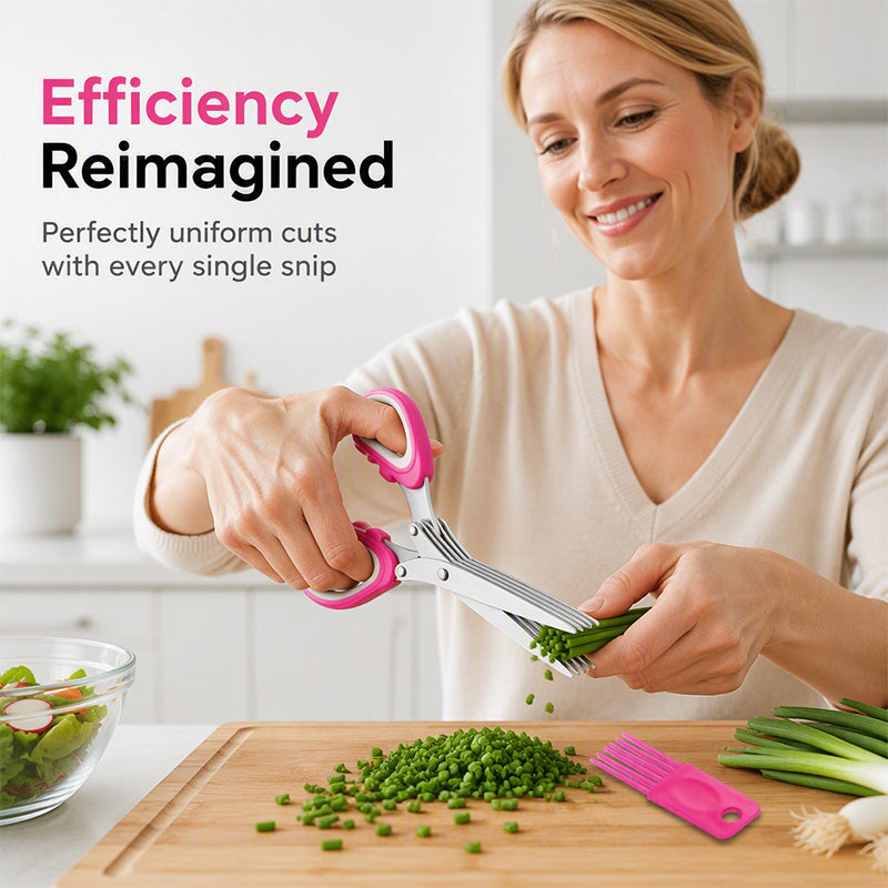✂️ Chop Herbs 5X Faster with Smart Kitchen Scissors 🌿