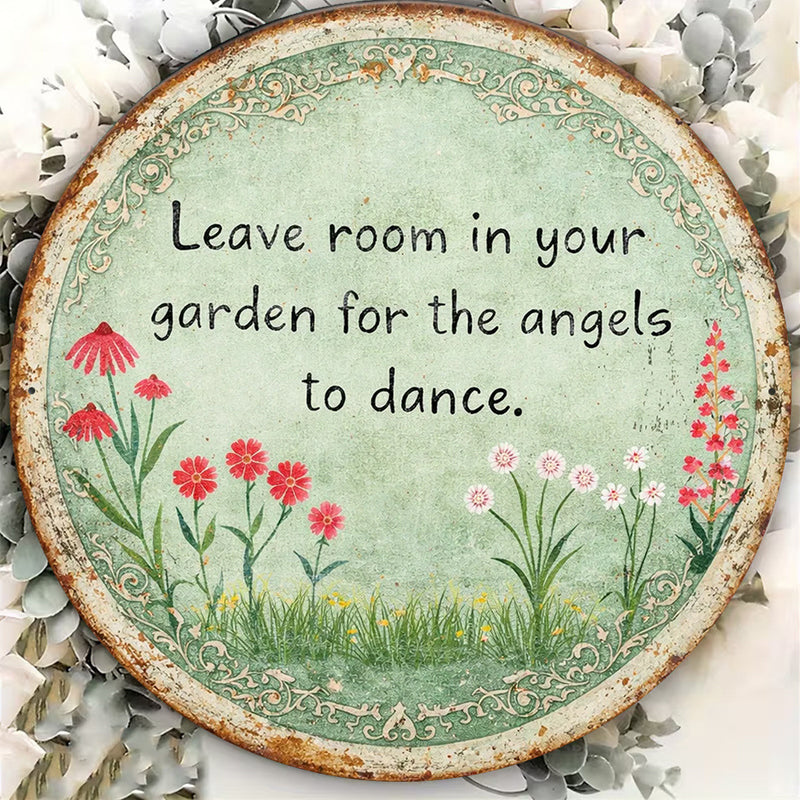 Vintage Garden Wall Plaque