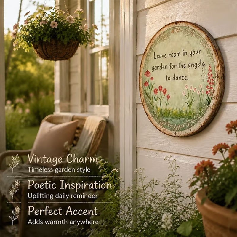 Vintage Garden Wall Plaque