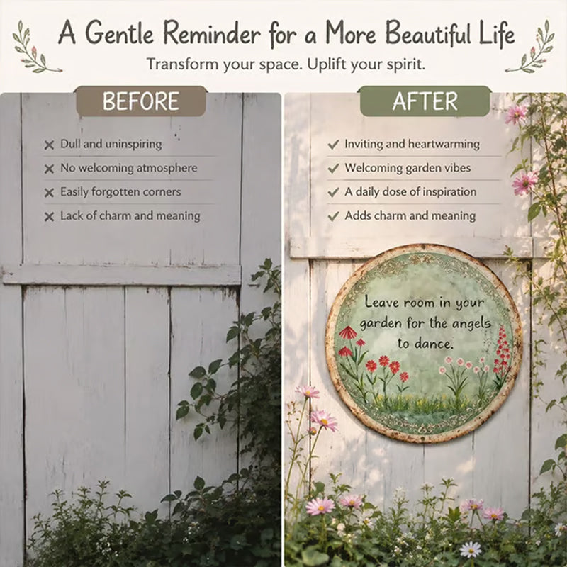 Vintage Garden Wall Plaque