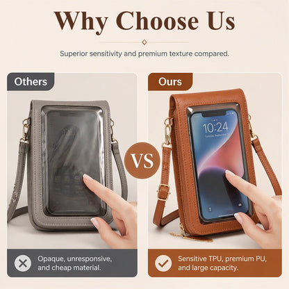 Anti-Theft Touchscreen Crossbody Phone Bag