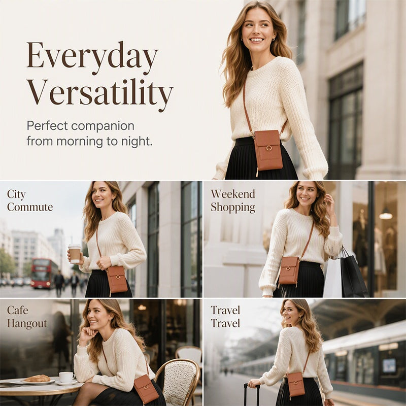 Anti-Theft Touchscreen Crossbody Phone Bag