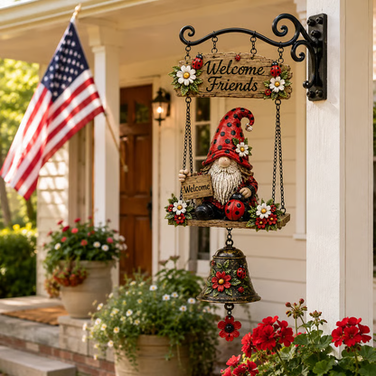 🔥HOT SALE💞50K+ SOLD!⏳✨Gnome Welcome Doorbell Outdoor Decor