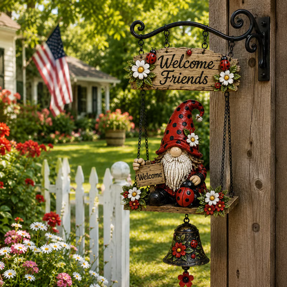🔥HOT SALE💞50K+ SOLD!⏳✨Gnome Welcome Doorbell Outdoor Decor