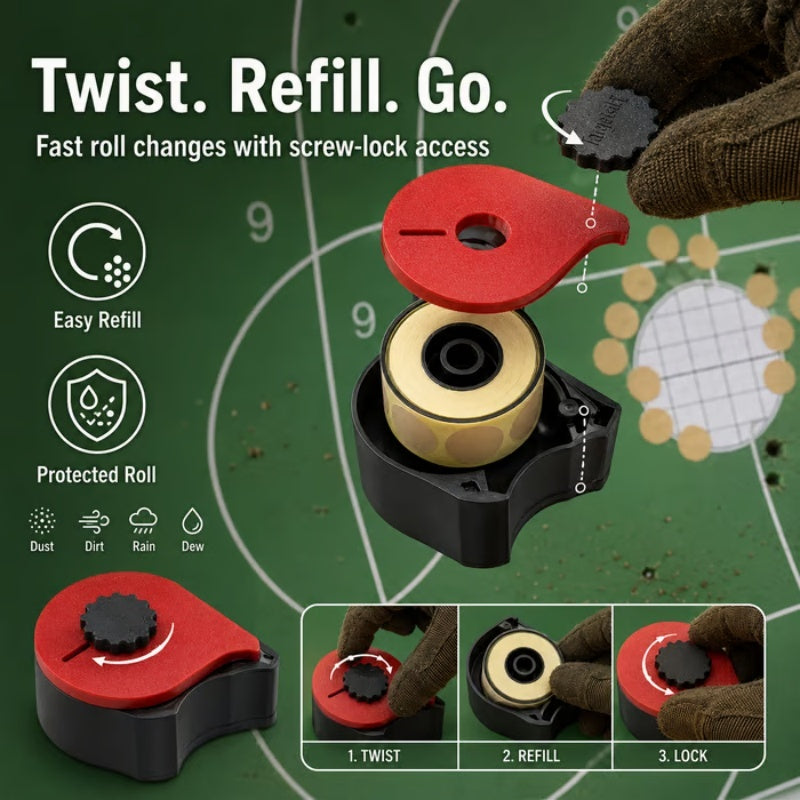 3D Printed Shooting Target Sticker Dispenser