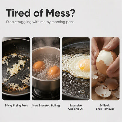 🍳Buy 1 Get 1 Free✨Dual Cavity Microwave Egg Poacher