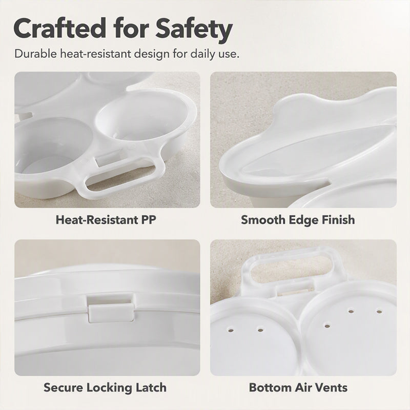 🍳Buy 1 Get 1 Free✨Dual Cavity Microwave Egg Poacher