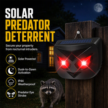 Solar Animal Repeller with Flashing LED Lights