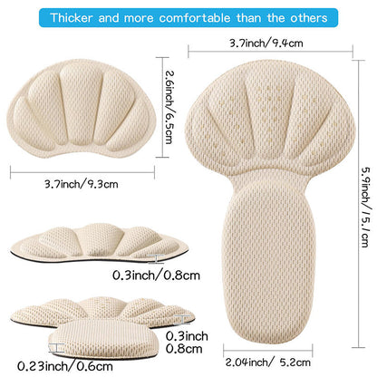 Cuttable Adhesive Back of Heel Grips Inserts