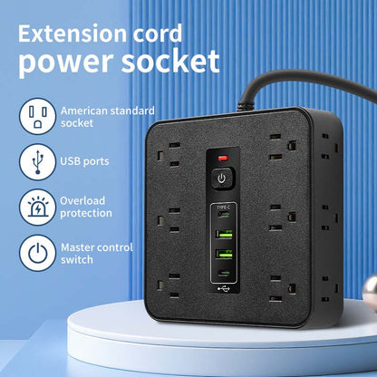 Square Surge Protector Power Strip