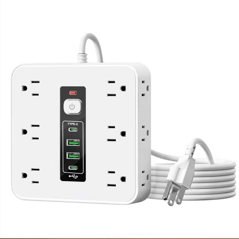 Square Surge Protector Power Strip