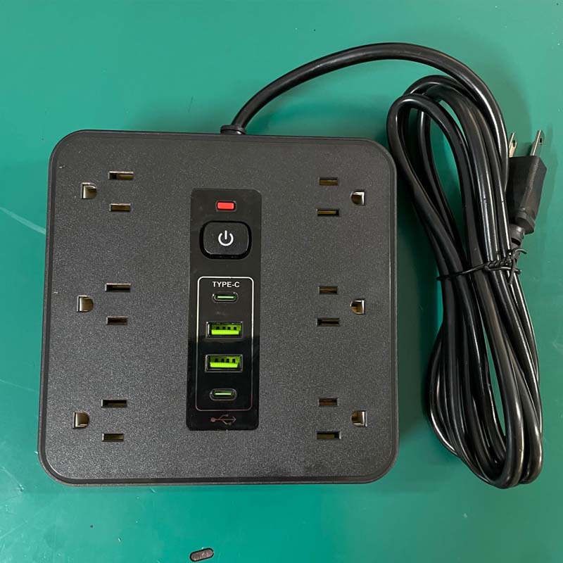 Square Surge Protector Power Strip