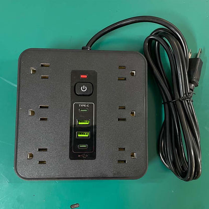Square Surge Protector Power Strip