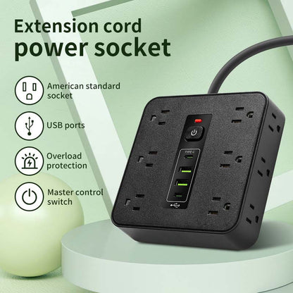 Square Surge Protector Power Strip